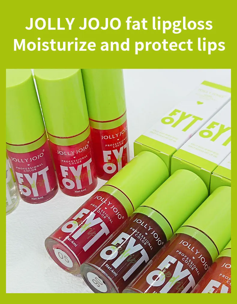 JOLLY JOJO 6 Colours Clear Lip Oil Lip Protectant Oil Lip Plumping Moisturising Mirror Lip Colour 5