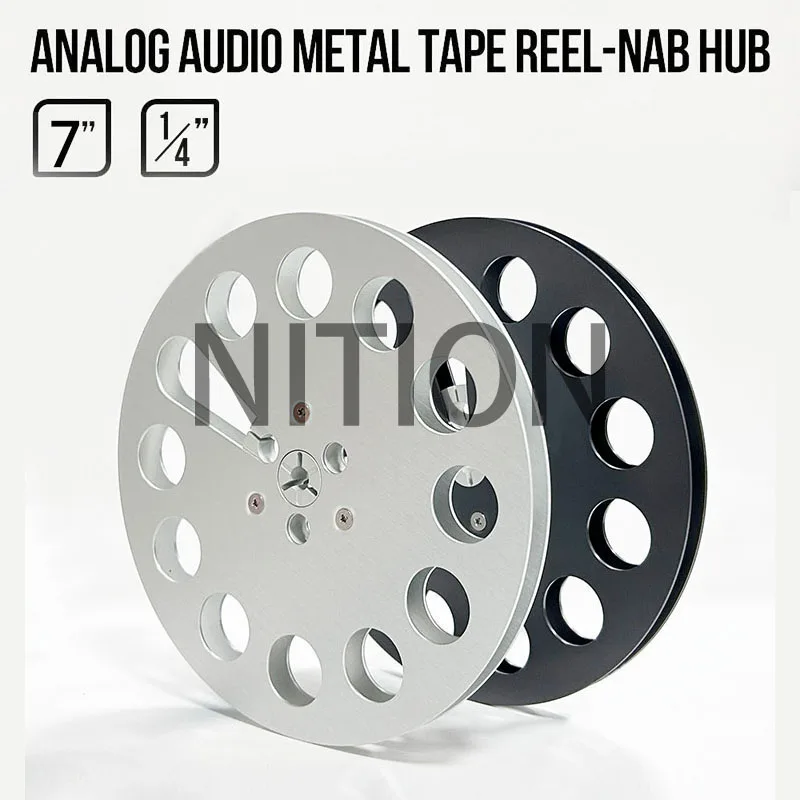 

New 7" X ¼” Inch Empty Aluminum For Nab Reel To Reel Tape Recorder Accessory Empty Disc Opening Machine Parts B