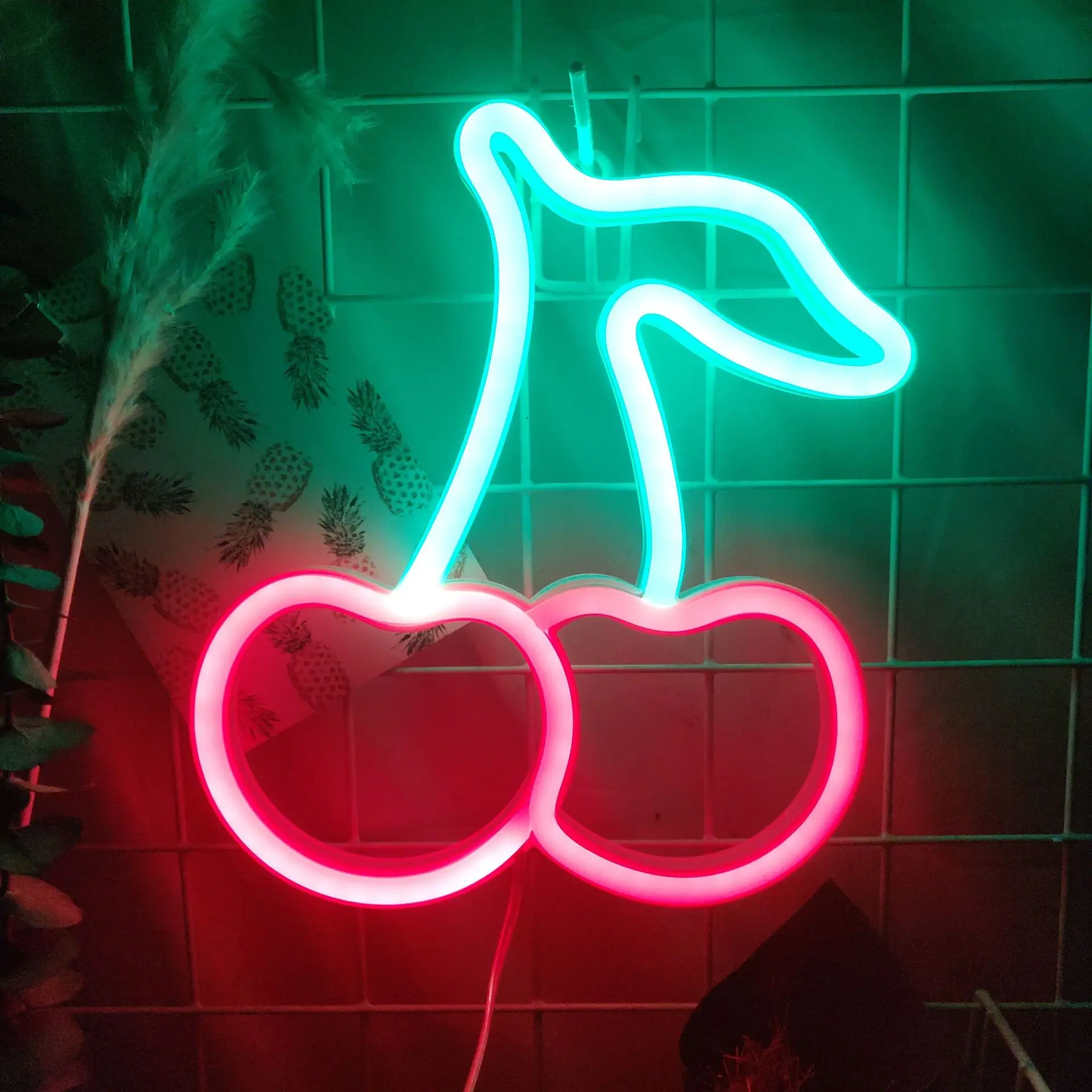 Fruit Restaurante Parede Sinal De Neon para