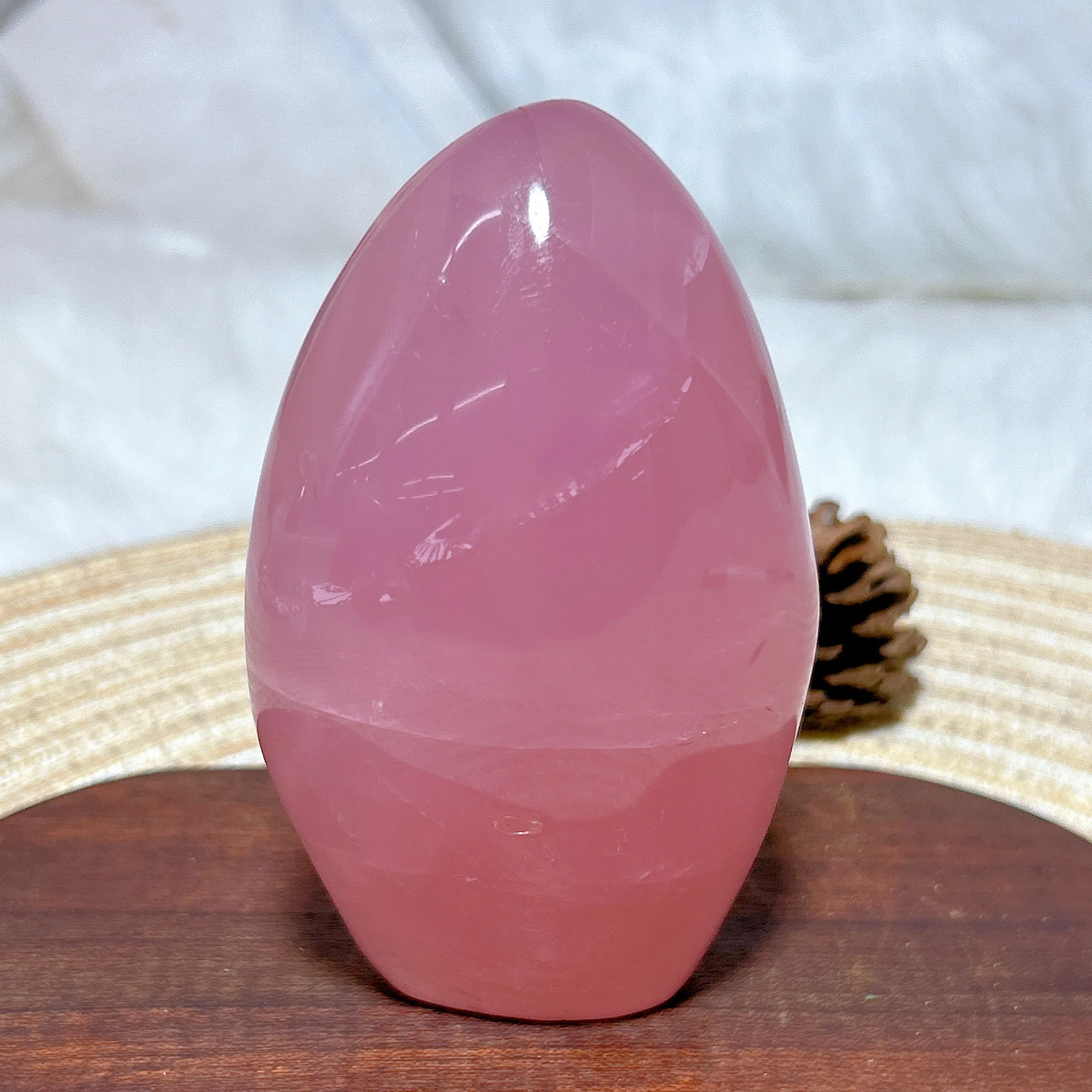 High Quality Natural Crystals Rose Quartz Flame Freeform Polished Ornament Healing Mineral Home Decoration Room Decor Gift 2