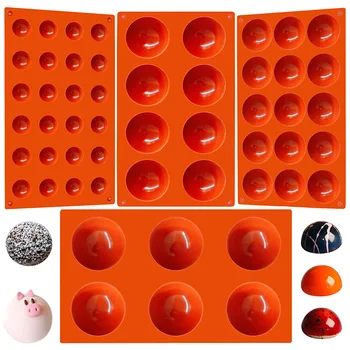 Round Half Sphere Silicone Molds 1