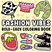 Fashion Vibes Bold & Easy Coloring Book for Adults and Teens - 22 Pages, Mixed Color Paper, Stress Relief, Emotional Release 2