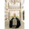 8 Packs 90 x 132 Inch Tablecloth, Black Polyester Table Cloth for 6ft Rectangle Tables, Stain and Wrinkle Resistant Washable 4