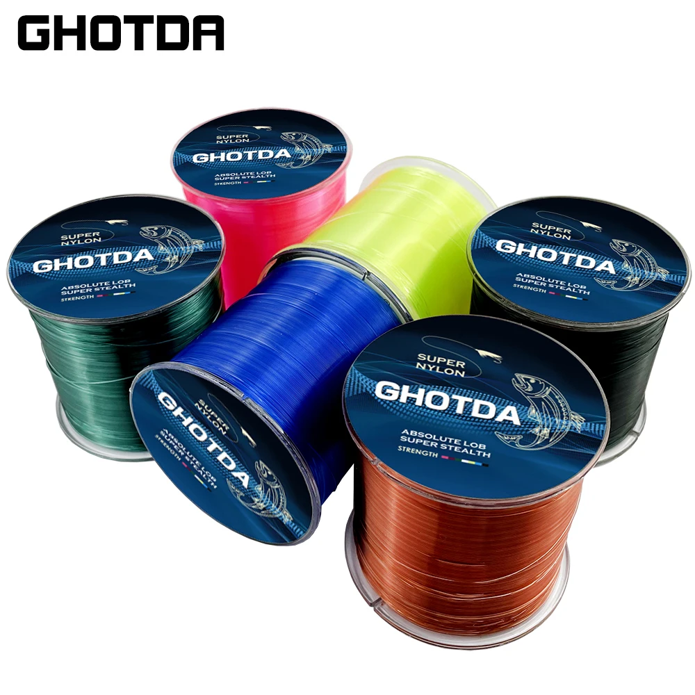 

GHOTDA 500M Nylon Fishing Line Durable Monofilament Carp Fishing Line Super Strong 4.4LB-28.6LB Trout Linha De Pesca