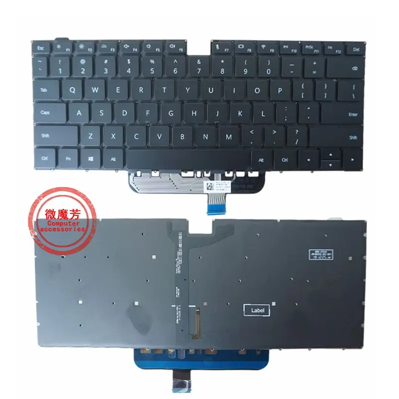 

US RU Клавиатура для Huawei MateBook HYLR-WFQ9 BhR-WAQ9HNRP NBZ-WBH9