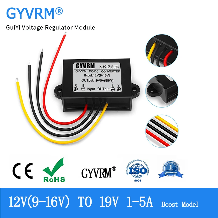 Gyvrm Dc Dc Converter Da 12V A 19V 1A 2A 3A 4A 5A Boost Power Supply Inverter Regolatore Di Tensione Modulo Boost Per Led Car Solar