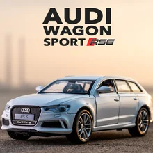 

1:32 Audi RS6 Station Wagon Car Alloy Car Model Diecasts Metal Toy Vehicles Car Model Sound Light Collection Childrens Toy Gift