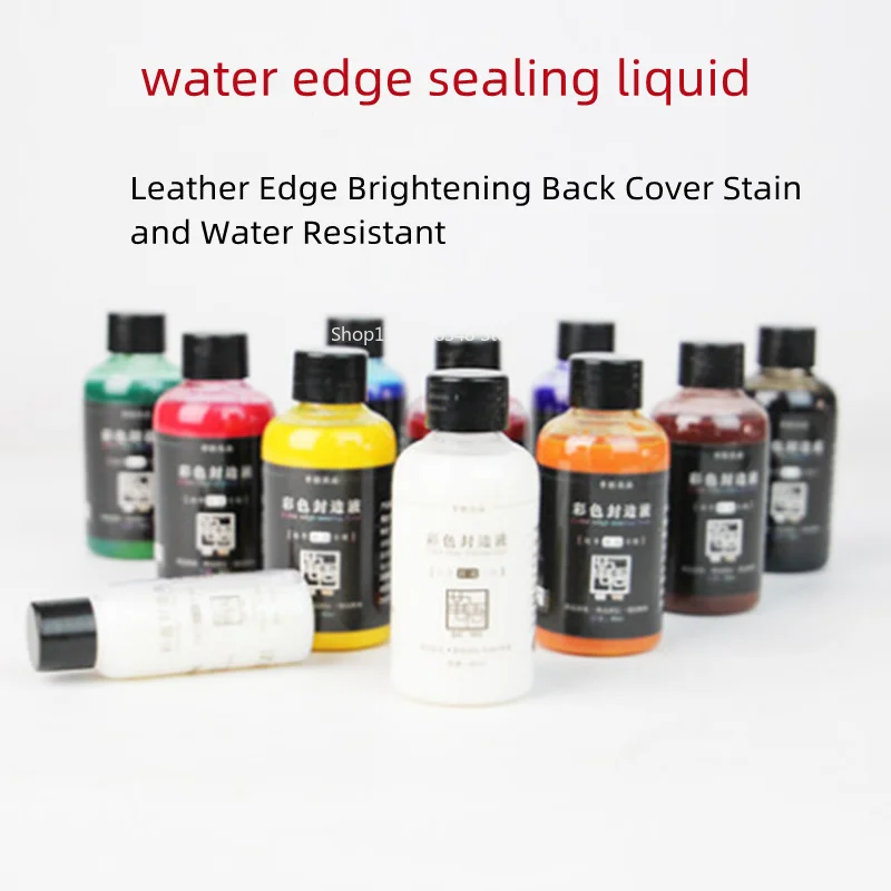 30ml/bottle leather dye waterbased edge sealing liquid vegetable