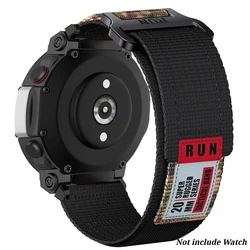 Nylon Strap Watch Band - Sporty Smartwatch Bracelet Accessories - T - rex 3 (BlackMC)