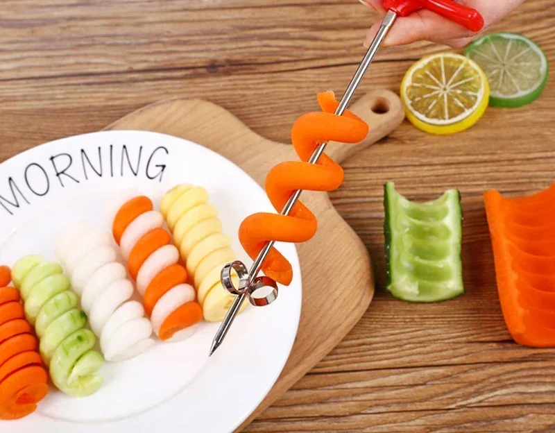 Potato Vegetables Spiral Knife Carrot Cucumber Chopper Spiral Screw Slicer Cutter Spiralizer vegetable slicer vegetable cutter food slicer potato slicer potato cutter
