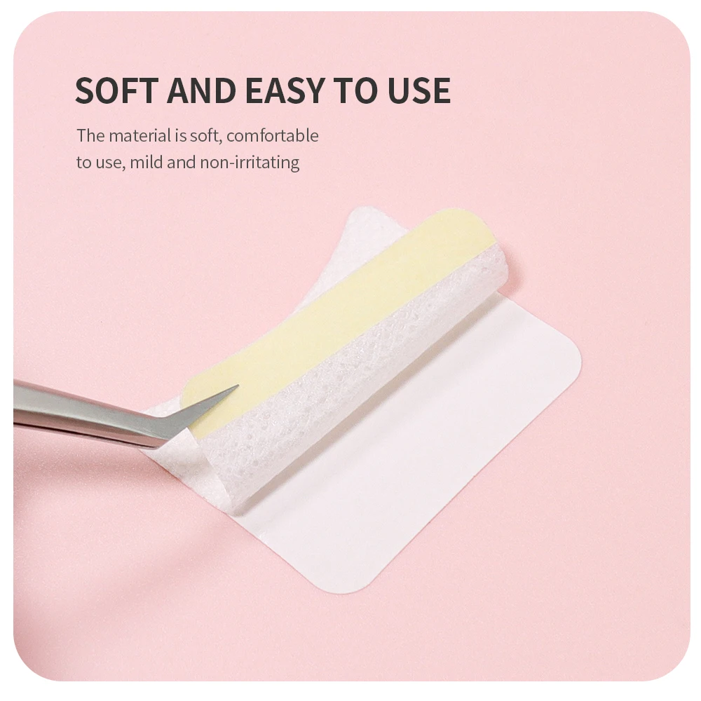 ANNAFRIS 속눈썹 익스텐션 코튼 패치 스티커, 속눈썹 제거용, 아이 패드 패치, 백 당 50 개