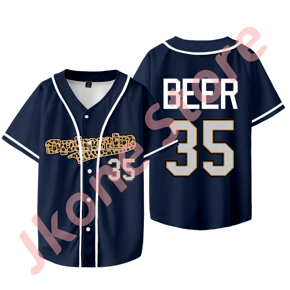 Madison Beer The Spinnin Tour Merch Baseball Jacket Cosplay Women Men Fashion Short Sleeve T-shirts 2