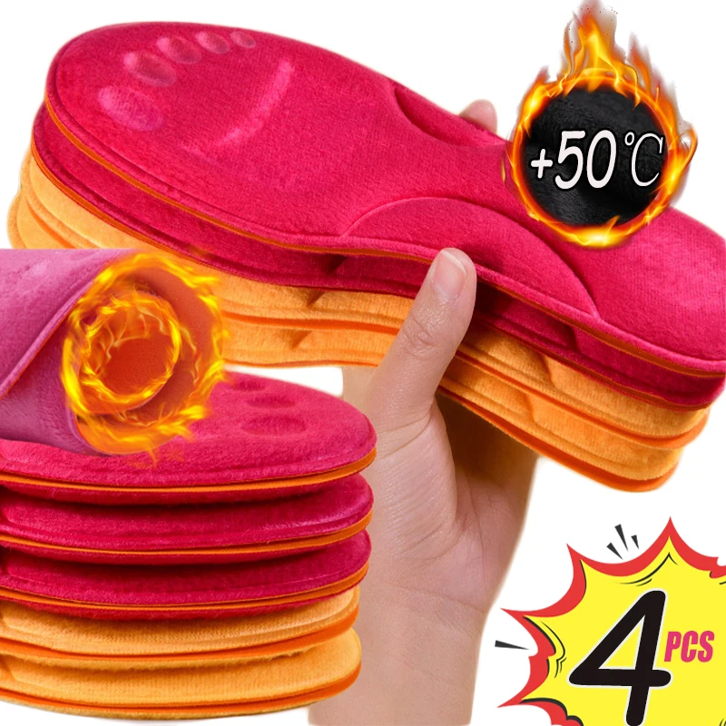 Men and Women Arch Support Insole Winter PU Feet Sole Soft Orthopedic Sport for Breathable Shock Absorption Running Shoes Pads