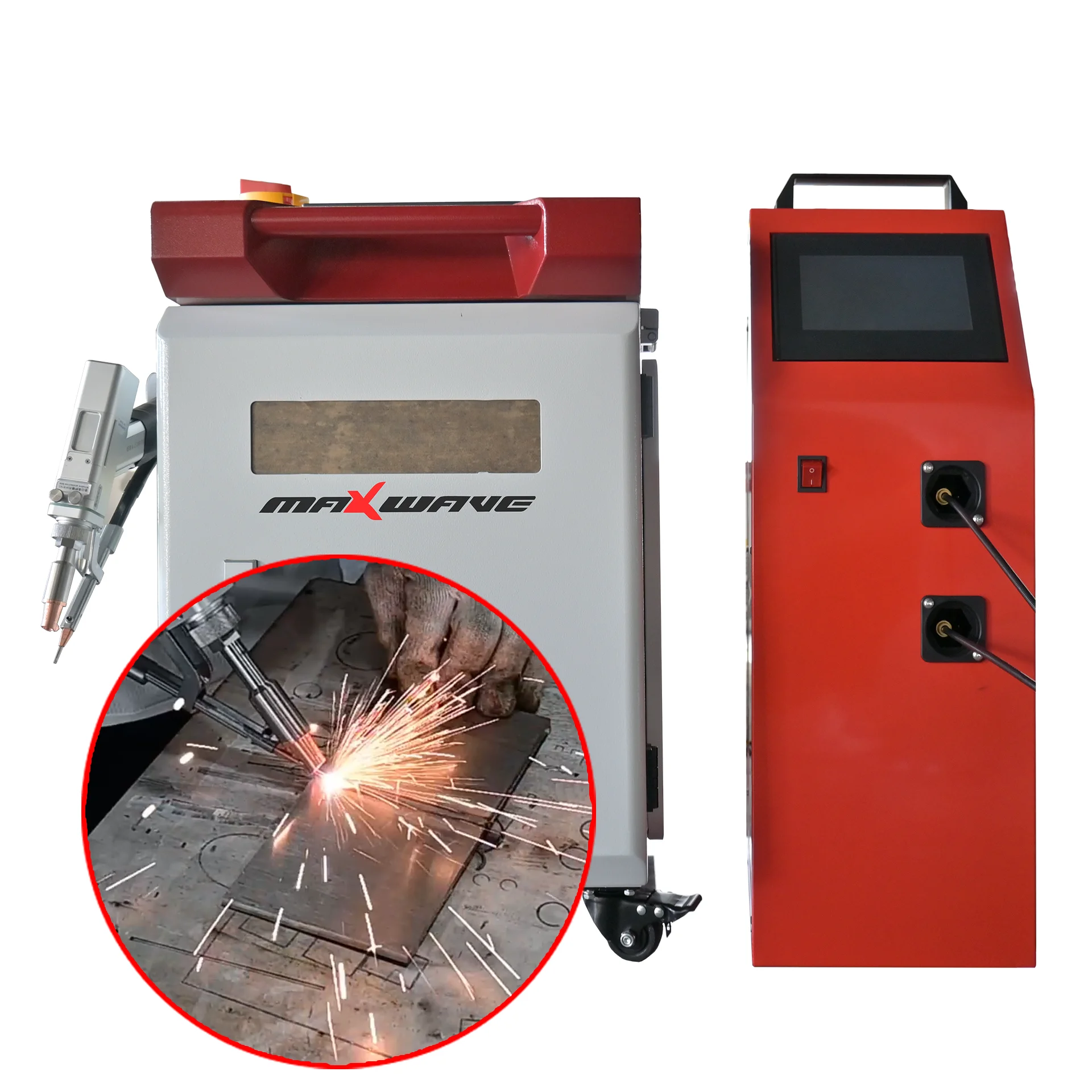 

High-power 1000W/2000W Handheld Laser Welding Machine Fiber Laser Welder with Wire Feeder Built-in Water-cooling System