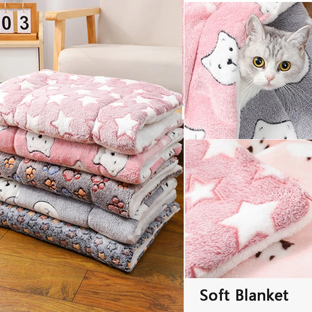 Thicken Cat Mat Breathable Flannel Cat Sleeping Mat Soft Dog Cushion for Small Dog Winter Warm Cat Blanket 5