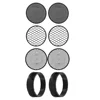 2 Sets/8pcs Gardening Sifting Pan Garden Sieve Stone Riddle Soil Sieve Set for Efficient Soil Refining and Stone Removal 1