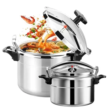 Aluminum 3L/4L/5L/7L Capacity Pressure Cooker Only for Gas Safe Explosion Proof Pressure Canner with Easy Lock Lid 1