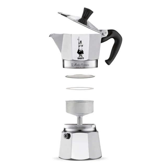 Bialetti venus Cafetera espresso para estufa, 6 tazas, acero inoxidable