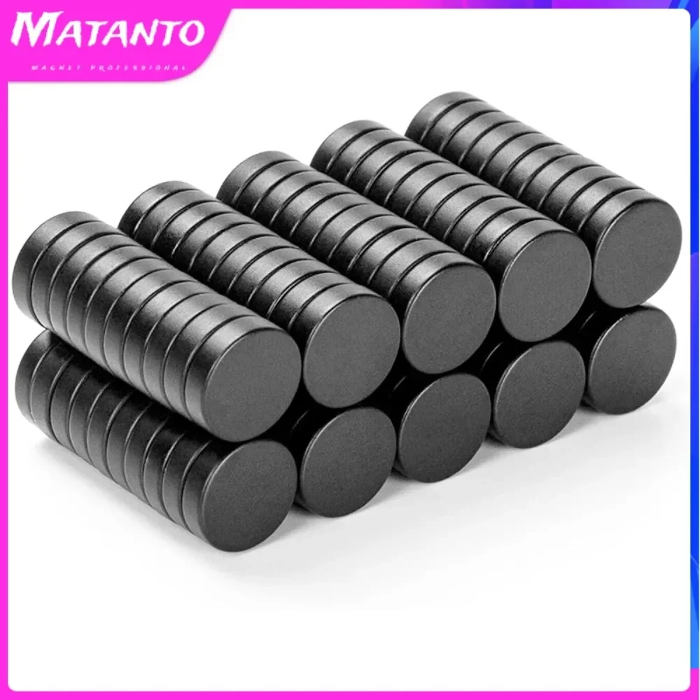 

100PCS Strong Magnet 10x5mm Round Black Fridge Ferrite Magnets Permanent Speaker Hardware Магнит Неодимовый
