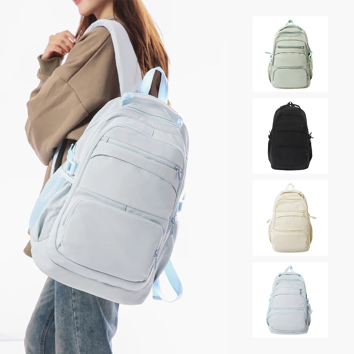 Elementary School Students' Schoolbags for Boys in Grades Three to Six, Large Capacity, Junior High School Students, High School Students, 2025 New Style Backpacks for Women