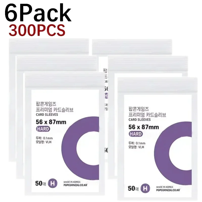 Clear Waterproof Photo Card Protective Sleeves, 1-500Pcs, for Album and Game Card Storage, 56x87mm