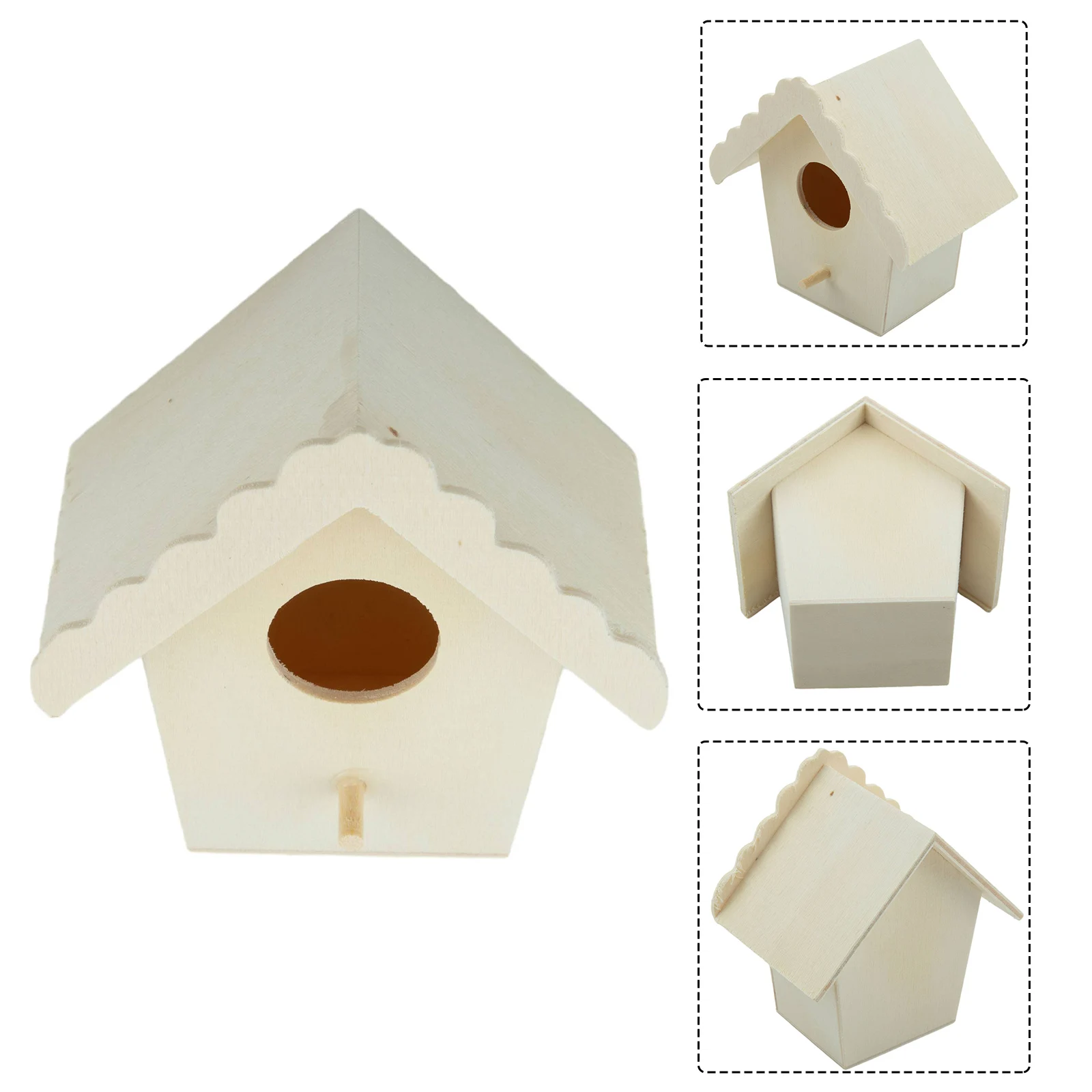 Title 24, Wooden Bird House Nest House Box Wood Birdhouse...
