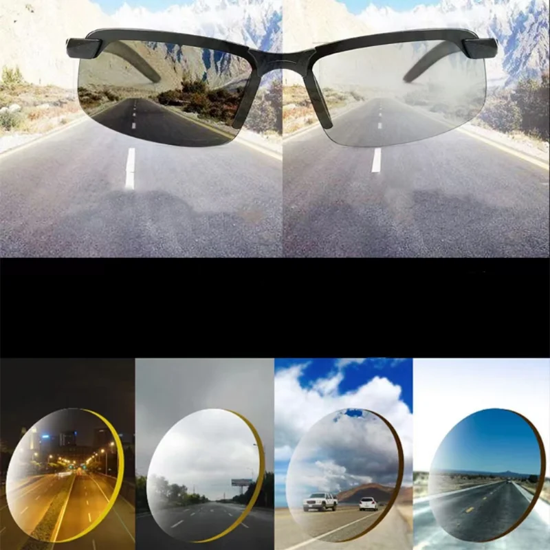 New Photochromic Fashion Sunglasses Men Polarized Driving Sun Glasses Men's  Day Night Vision Driver Eyewear UV400 Gafas De Sol - AliExpress