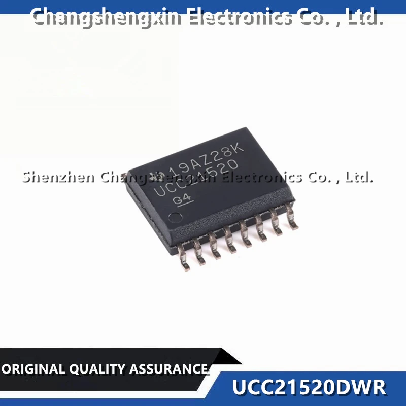 10PCS New Original UCC21520DWR Lsolators Gate Driver Capacitive Coupling 5700Vrms 2 Channel SOIC16 Silk Screen Printing UCC21520