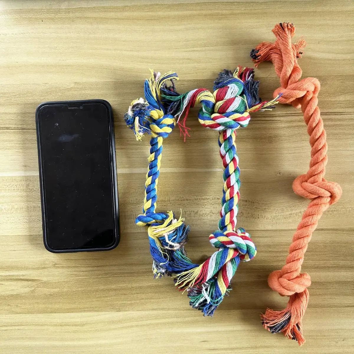 Dog Toys Knot Rope Chew for Small Medium Large Dogs Durable Braided Pets Interactive Funny Teeth Cleaning Supplies 1pc 3