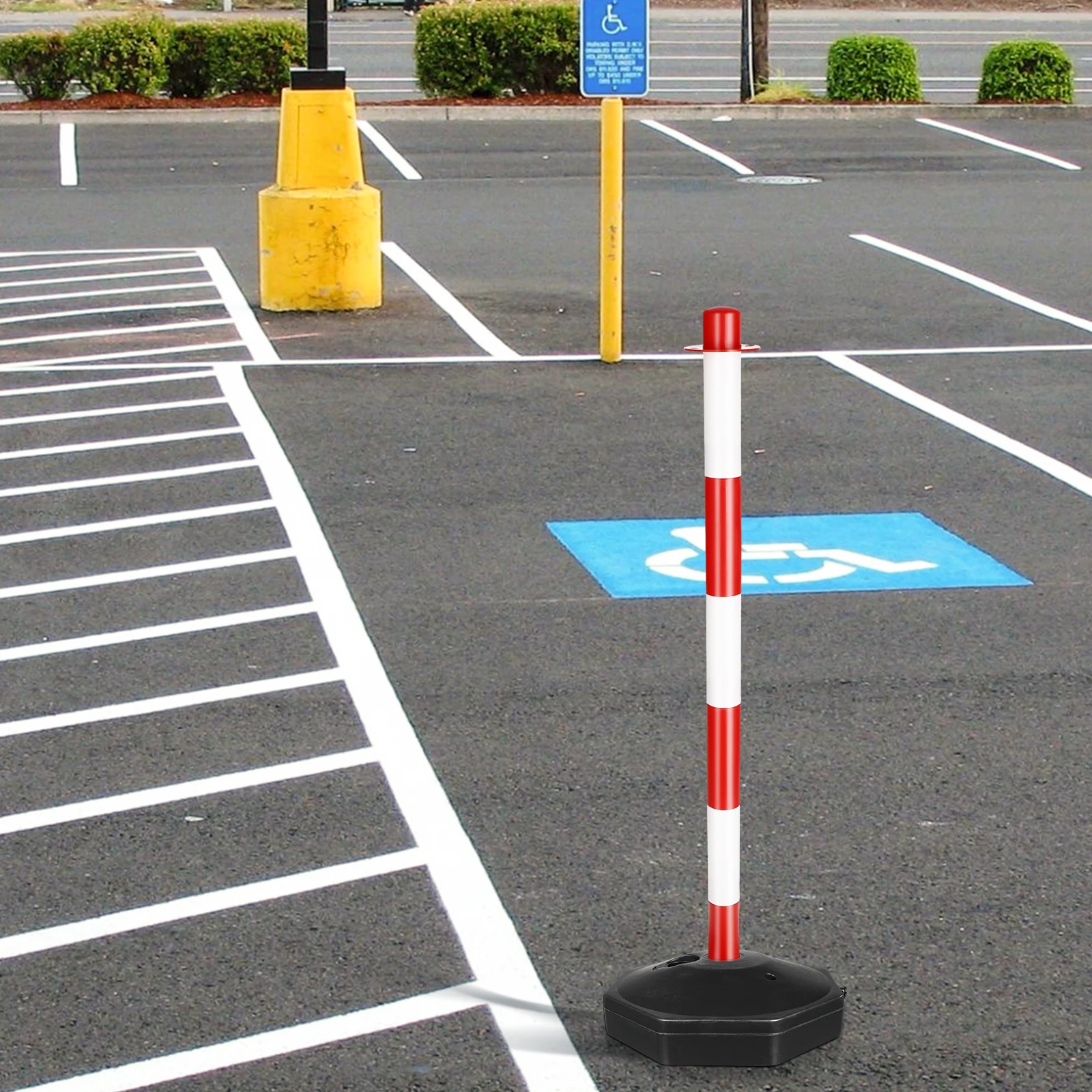 【New and Improved】 Red White Water Filled Column Anti Barricade Cone ...