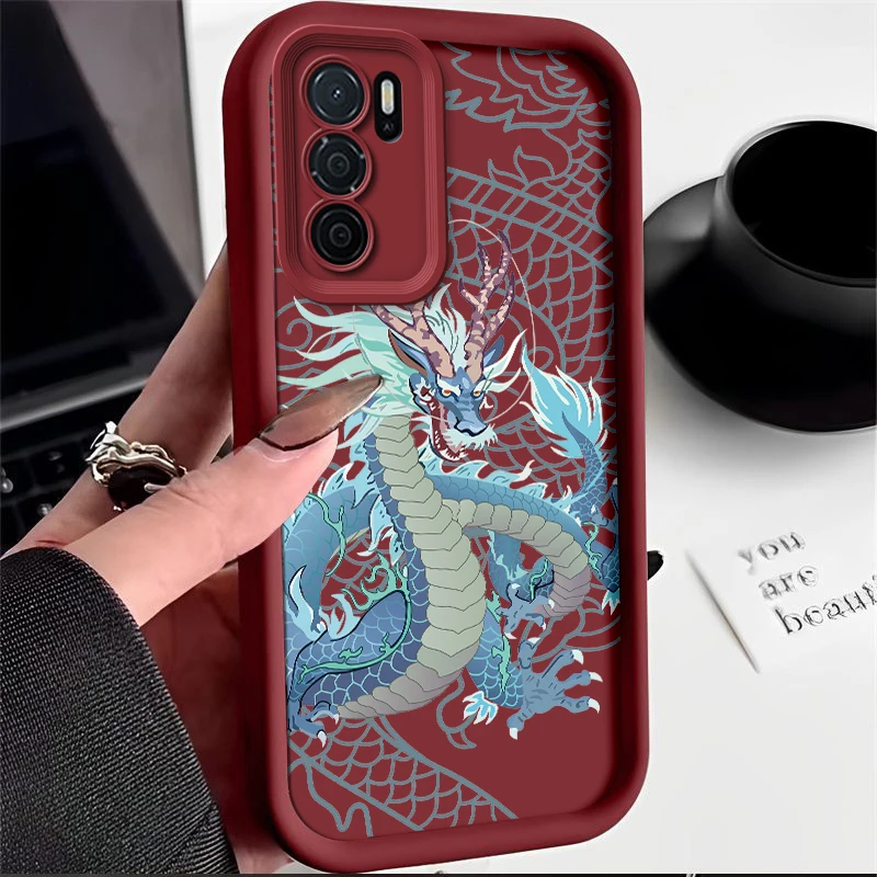 Dragon Design Silicone Anti-Drop Soft Phone Case - Premium Protective Back Cover