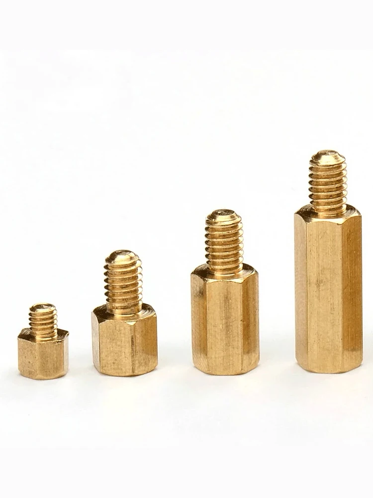 M3 Brass Hex Standoff Spacers - 35mm Female To Female Thread 10pcs Set