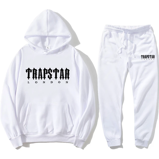 Trapstar bordado de alta calidad para hombre y mujer, Sudadera con capucha  de lana de algodón, pantalones deportivos, traje de chándal, ropa deportiva  para correr - AliExpress