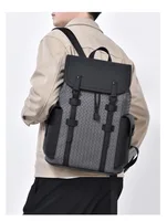 Black Waterproof Laptop Backpack For College Large Capacity Luxury Vintage Bag Mens Stylish Leather Backpacks Bag For Traveling 6