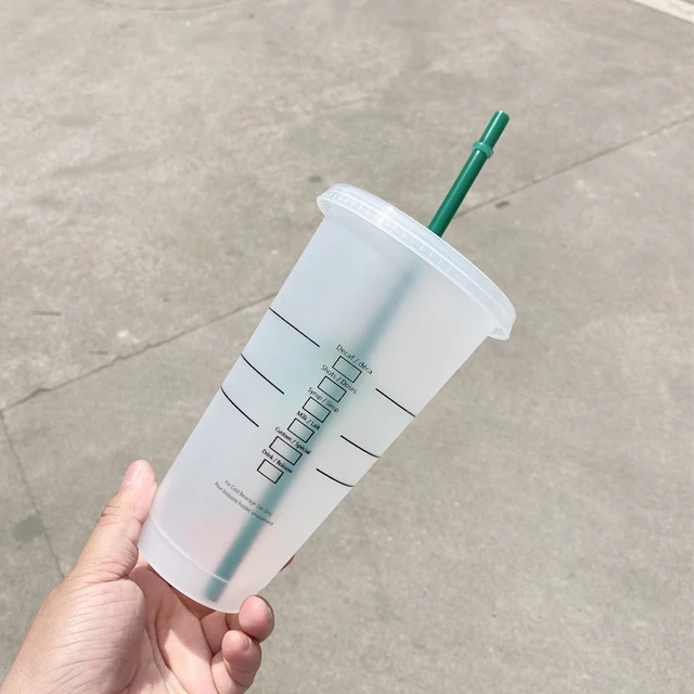 Plastic Cup Lid Straw Tumbler  Iced Coffee Cups Lids Straws - Water Cup  Straw Bottle - Aliexpress