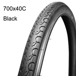 Ultralight Low Resistance Yellow Side Bicycle Tire (1pc 700x40C black)