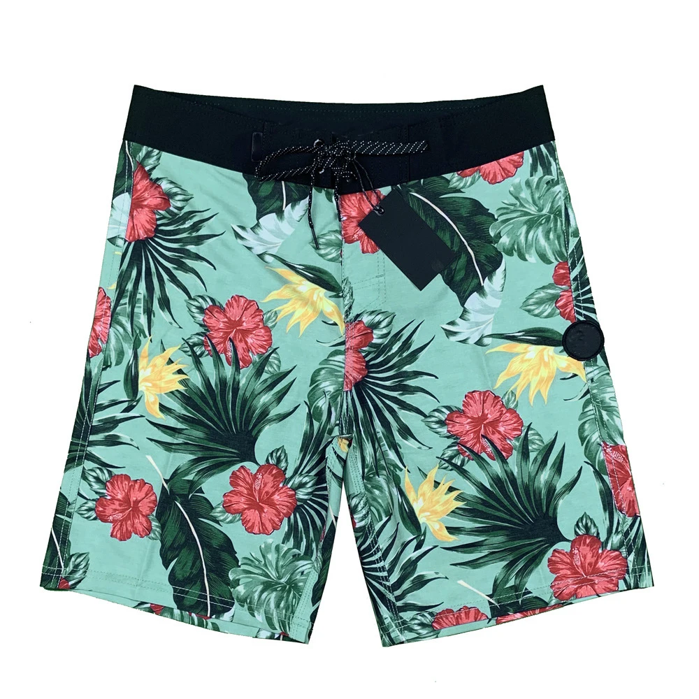 Men Quick Dry BoardShorts Beach Shorts With Label Swimming Pants Stretch Fitness Sports Shorts Waterproof Surf Shorts Homme 2