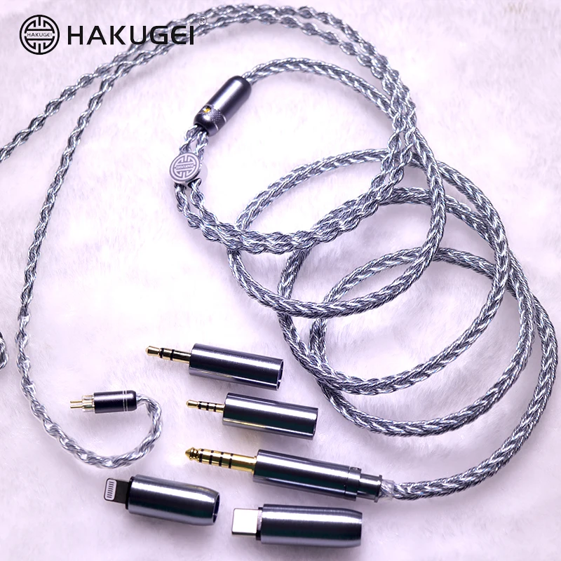 HAKUGEI Rose Wire 8CORE Litz 5N OFC and Litz Silver Plated 5N OCC