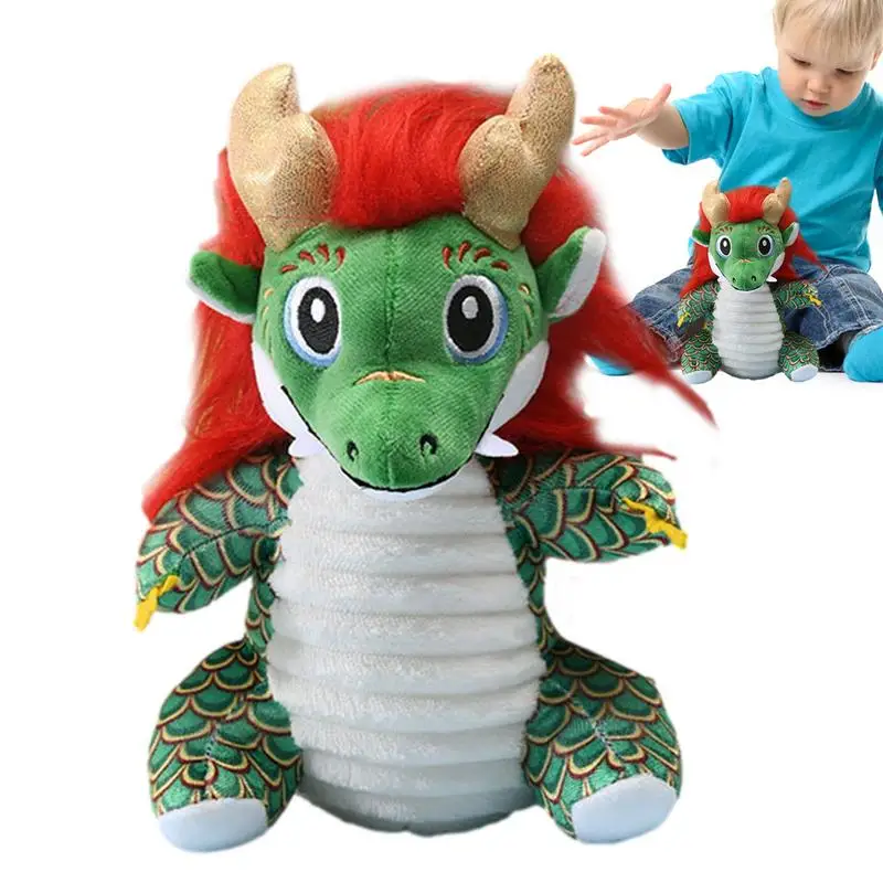 

Женская плюшевая фигурка зодиака, игрушка, плюшевая фигурка зодиака, милая игрушка 2024 года в виде китайского зодиака, набивной дракон, новогодний декор