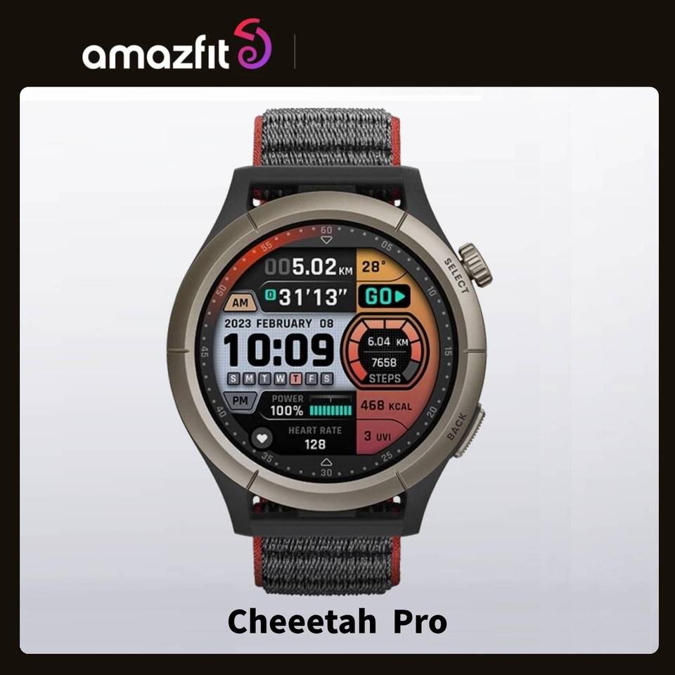 Original Amazfit Cheetah Pro 47mm 150+Sports Modes Smartwatch Unrivaled GPS Accuracy Smart Watch For Android IOS Open Box 100New
