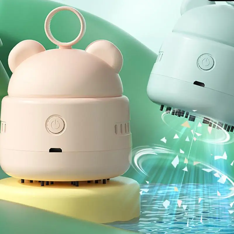 Desktop Vacuum Cute Portable Table Dust Vaccum Cleaner Crumbs -speed Cute Wireless Design Silicone Carry Handle USB Charging