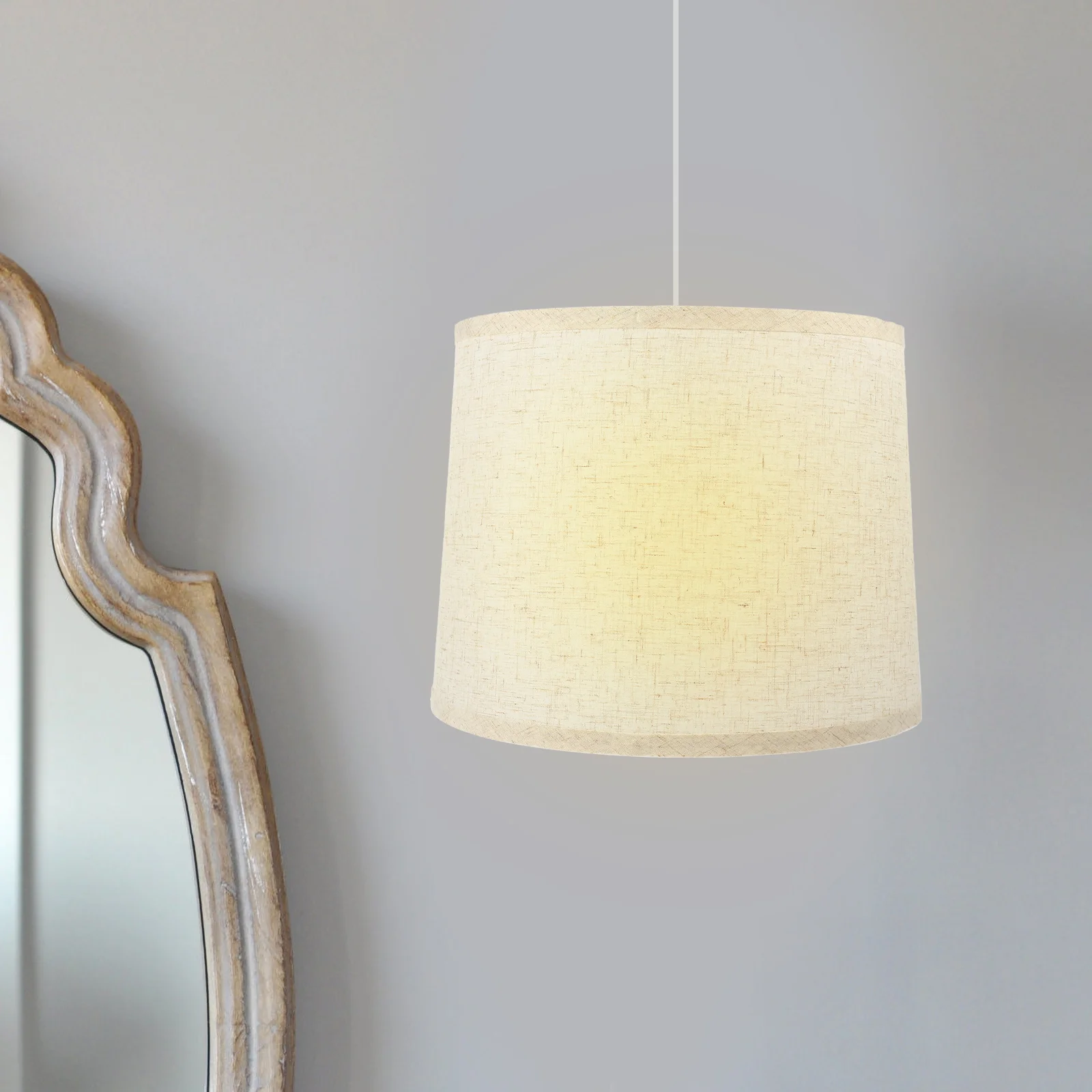

Linen Fabric Lamp Shade Drum Lampshade Cover Chandelier Lamp Shades Light Cover Bedroom Lamp Shade Floor Table Lamp