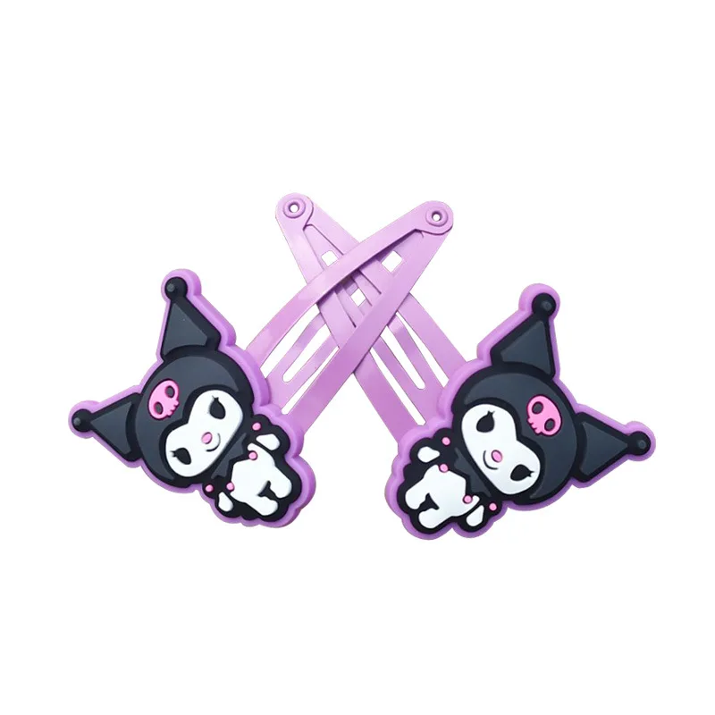

Милые заколки для волос Sanrio из аниме Kuromi мультфильмы кавайные детские Студенческие детские заколки для волос аксессуары для волос декоративные игрушки подарки для девочек