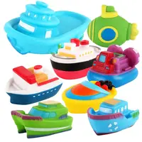Children Boat Plane Baby Bath Toy Water Spray Float Squeeze Swimming Water Toys Transportation Cartoon Bathing Toy Water Play 1