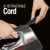 Steam Iron for Clothes with 8’ Retractable Cord, 1700 Watts, 3-Way Auto Shutoff, 400+ Holes, Professional Grade 6