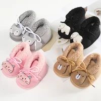 Winter Baby Booties Shoes Cartoon Animal Warm Baby Boy Girl Shoes Snow Boots First Walkers Soft Bottom Infant Crib Shoes 1