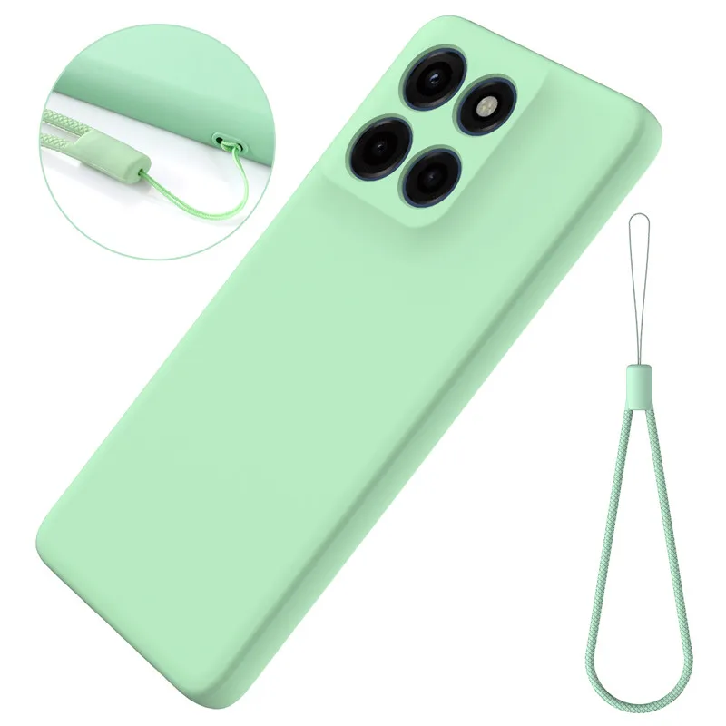 All-Inclusive Soft Silicone Phone Case with Strap Lanyard for Motorola MOTO Edge 60 Stylus