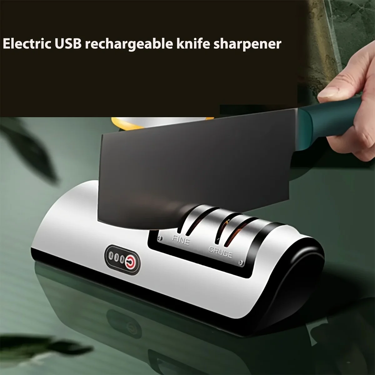 HOMEFISH Electric Knife Sharpener Multifunctional Automatic Professional 4 Gears Electric Knife Sharpener Kitchen Accessories