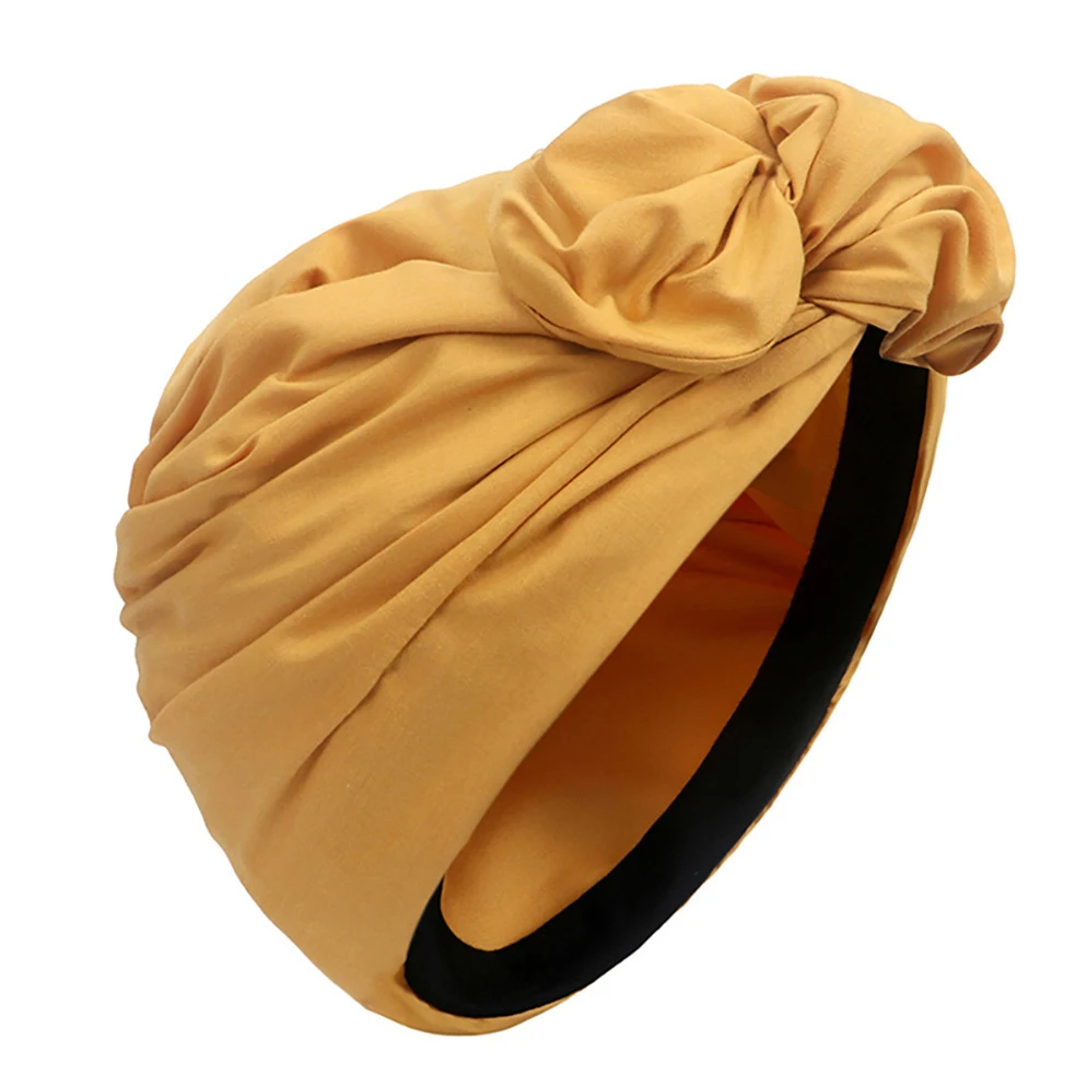 Woman Muslim Headscarf Cap Cotton Headband African Head Wraps Elegant Retro Turban for Ladies Beanies Caps Muslim Headpiece muslim headwear,head scarf,hijab hats,hijab headscarf