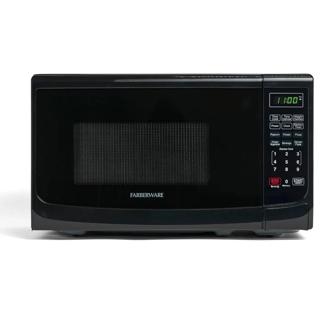 

Countertop Microwave 700 Watts, 0.7 cu ft - Microwave Oven With LED Lighting and Child Lock - Perfect for Apartments and Dorms